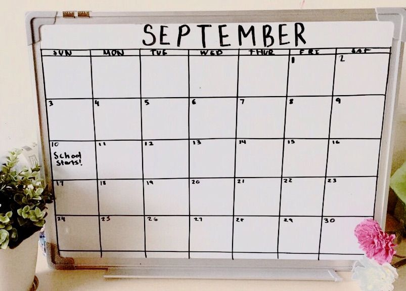 Diy Whiteboard Calendar Customize and Print