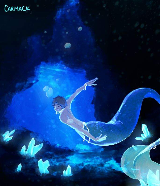 In the Crystal Caves || Mermaid!Lance | Voltron Amino