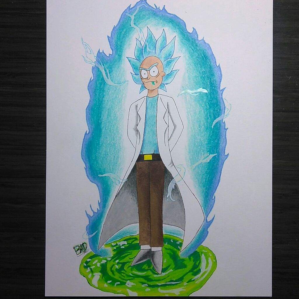 Super Saiyan Blue Rick!!! | DragonBallZ Amino