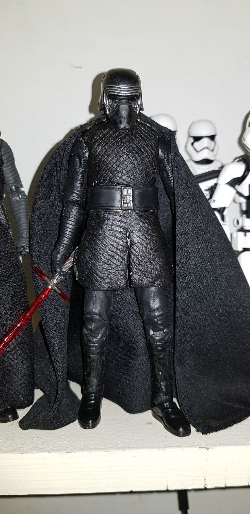 KC-KR-C FIGLot 1/12 Fabric Wired cape for Black Series Kylo Ren No Figure