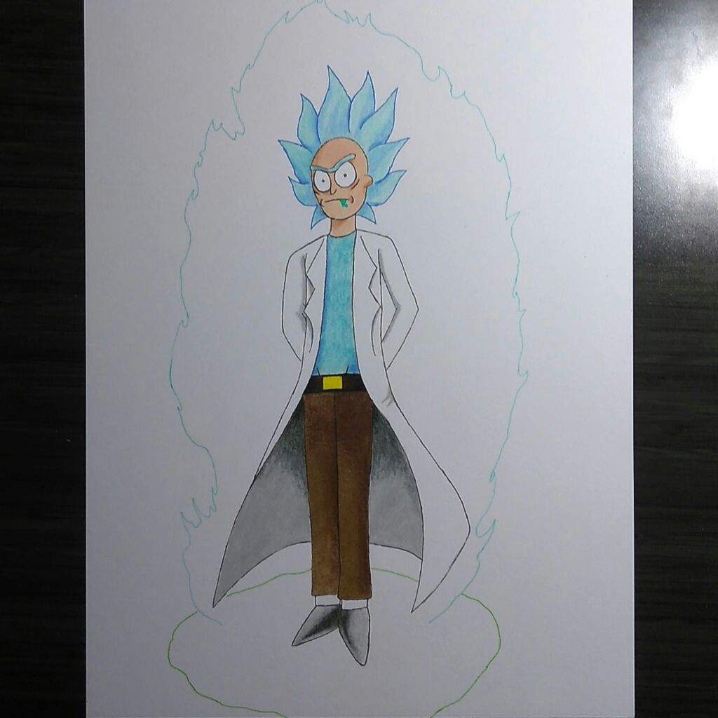 Super Saiyan Blue Rick!!! 