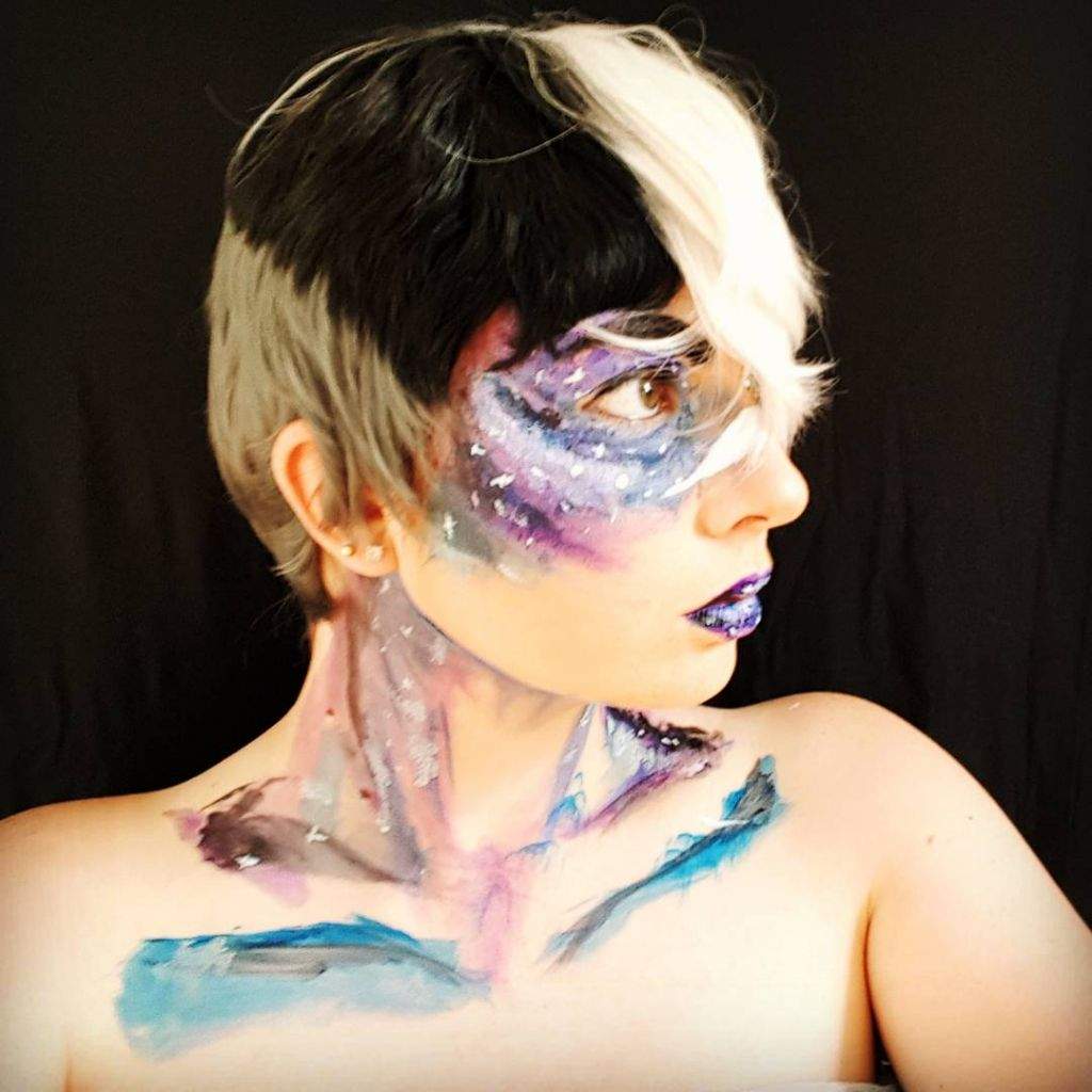galaxy face paint shiro