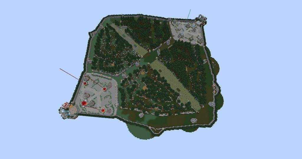 Minecraft Summoners Rift Map 🌲Summoner's Rift Map Build🌳 | Minecraft Amino