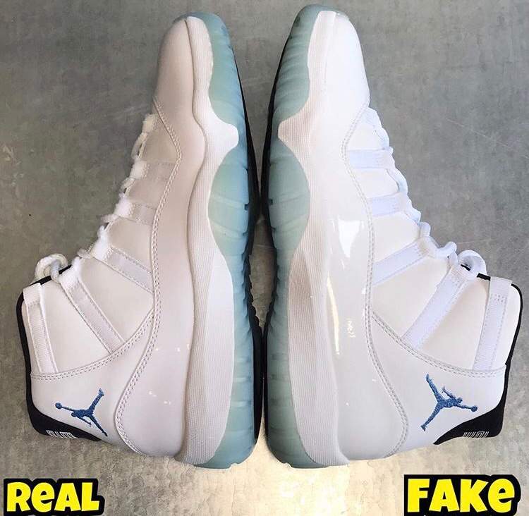 legend blue 11 real vs fake