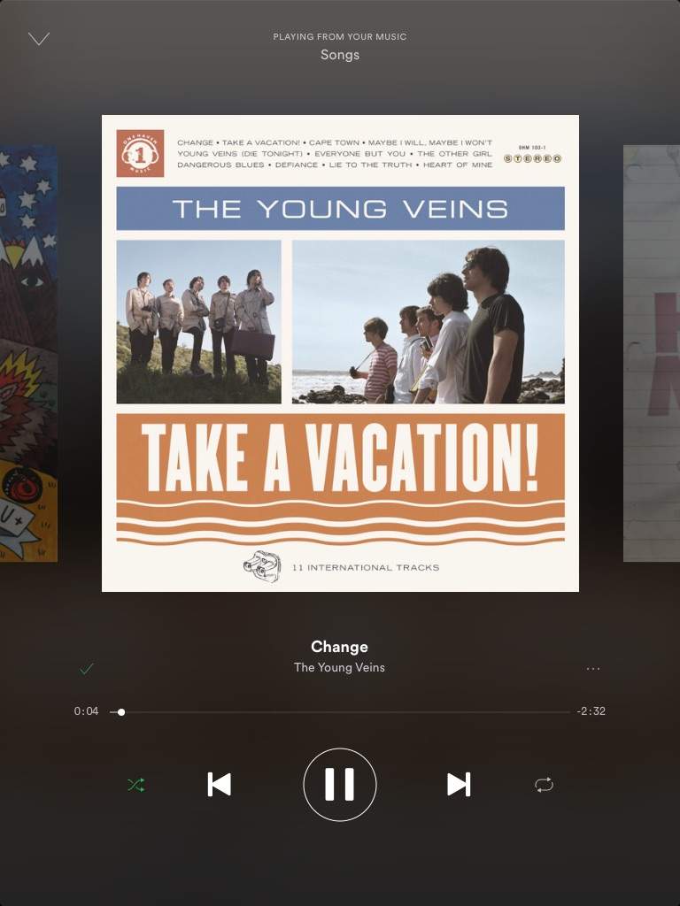 the young veins take a vacation! songs