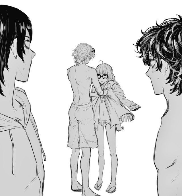 I love these fanart pictures of akechi and futaba 😍 so cute. | SMT ...