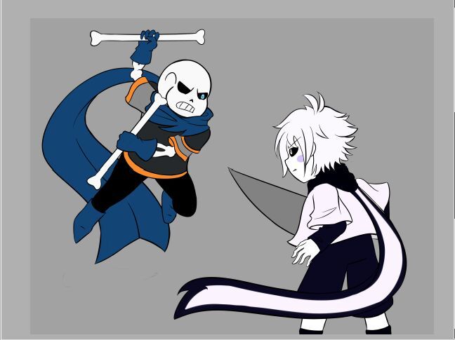 Underswap Sans vs Cross Chara - Underverse Fanart | Undertale Amino