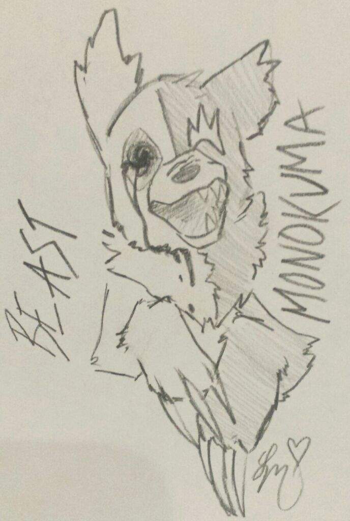 Beast Monokuma Drawing | Danganronpa Amino