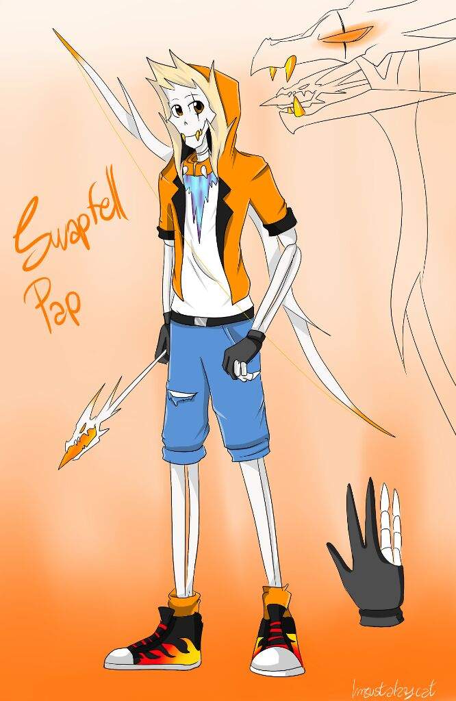 Shattered-Swapfell Papyrus and Swapfell Chara | Undertale AUs Amino