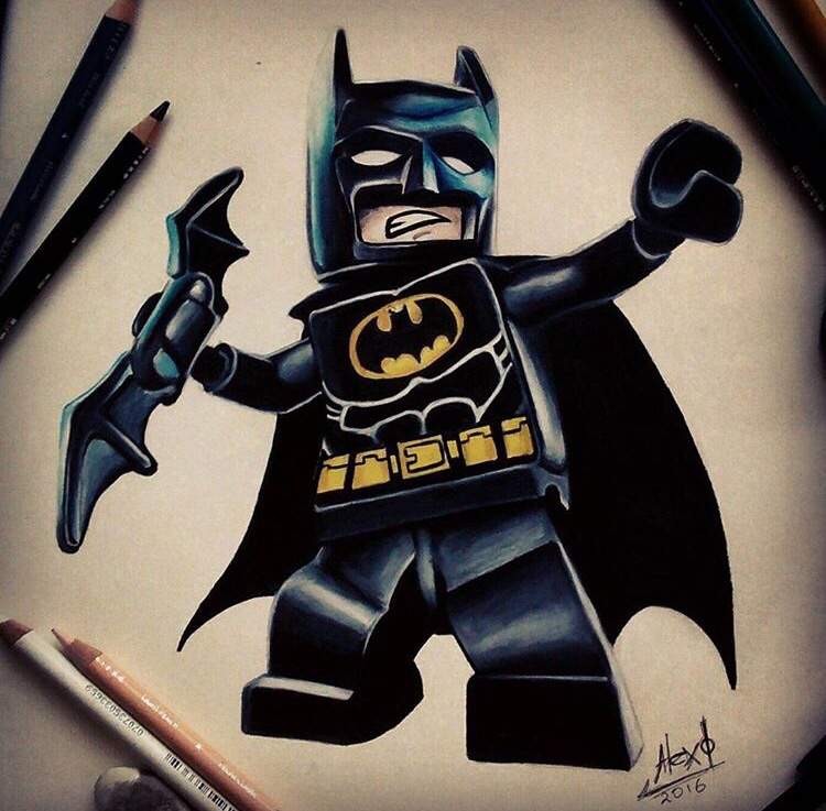 Lego Batman con lapices de colores | •Arte Amino• Amino