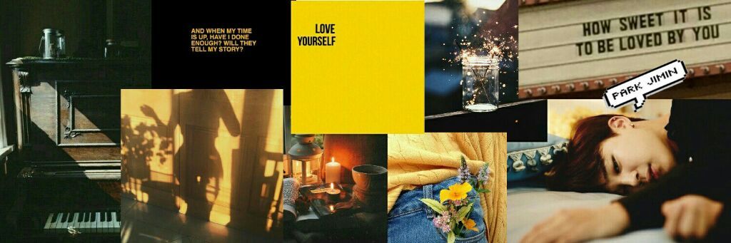 Jimin Header Yellow Brown Bts Aesthetics Amino