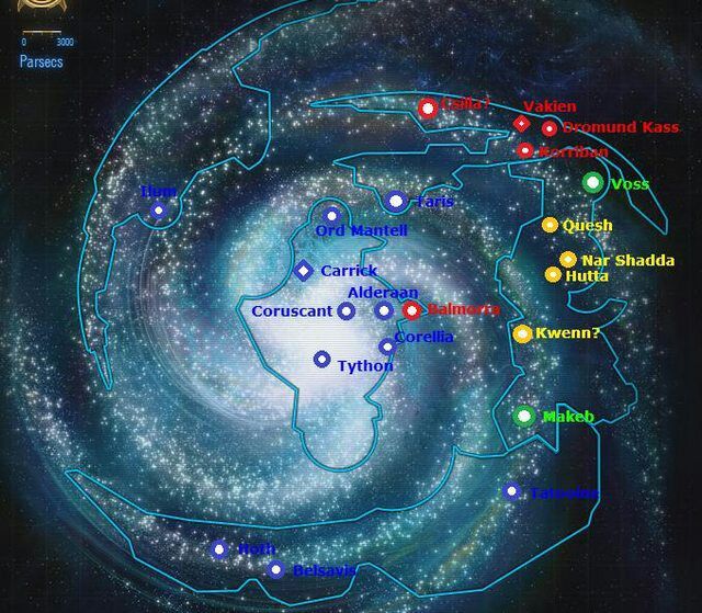 Галактическая республика карта