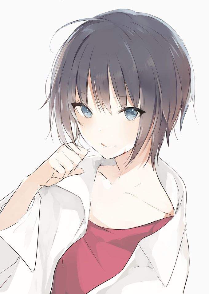 Anime girls short hair