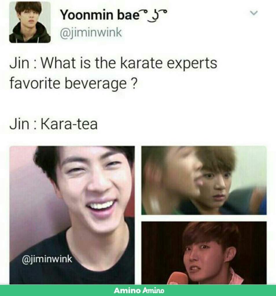 Jin dad jokes 101 | ARMY's Amino