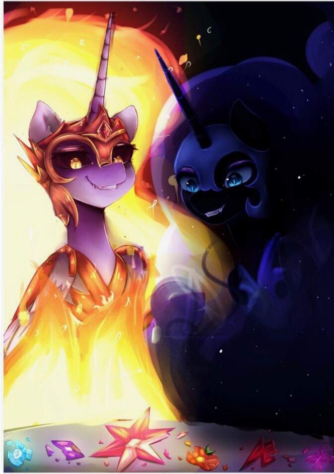 Daybreaker and nightmare moon (orignal artist):Nutellakanutella