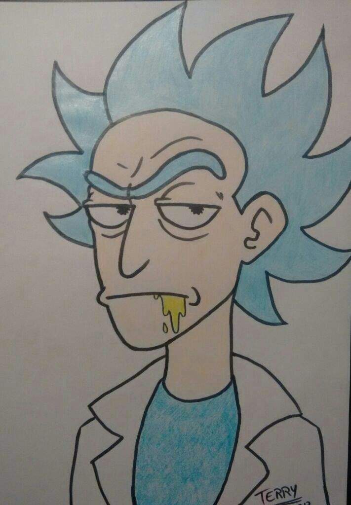 Dibujo de rick | •Rick y morty• Amino