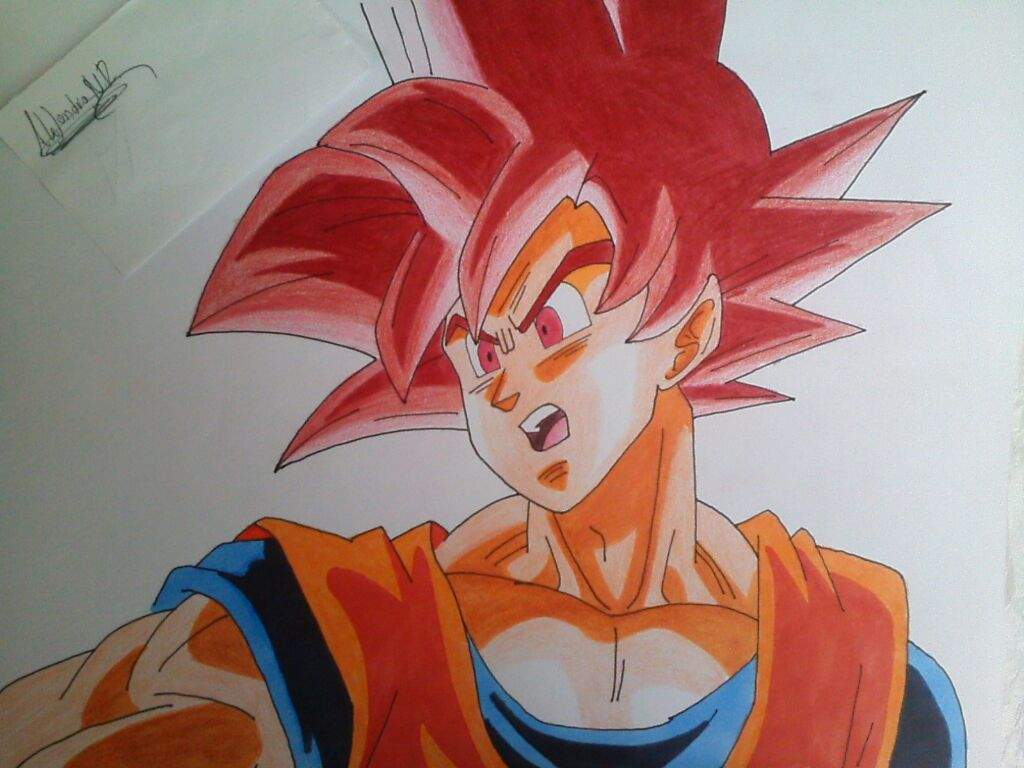 ????Dibujo Goku Ssj Fase Dios???? | DRAGON BALL ESPAÑOL Amino