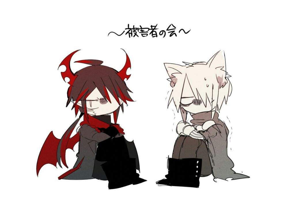 Shirogane(right) and Ivlis(left). I am them both