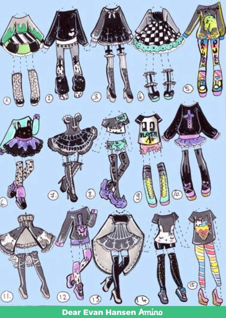 cute outfits for drawing