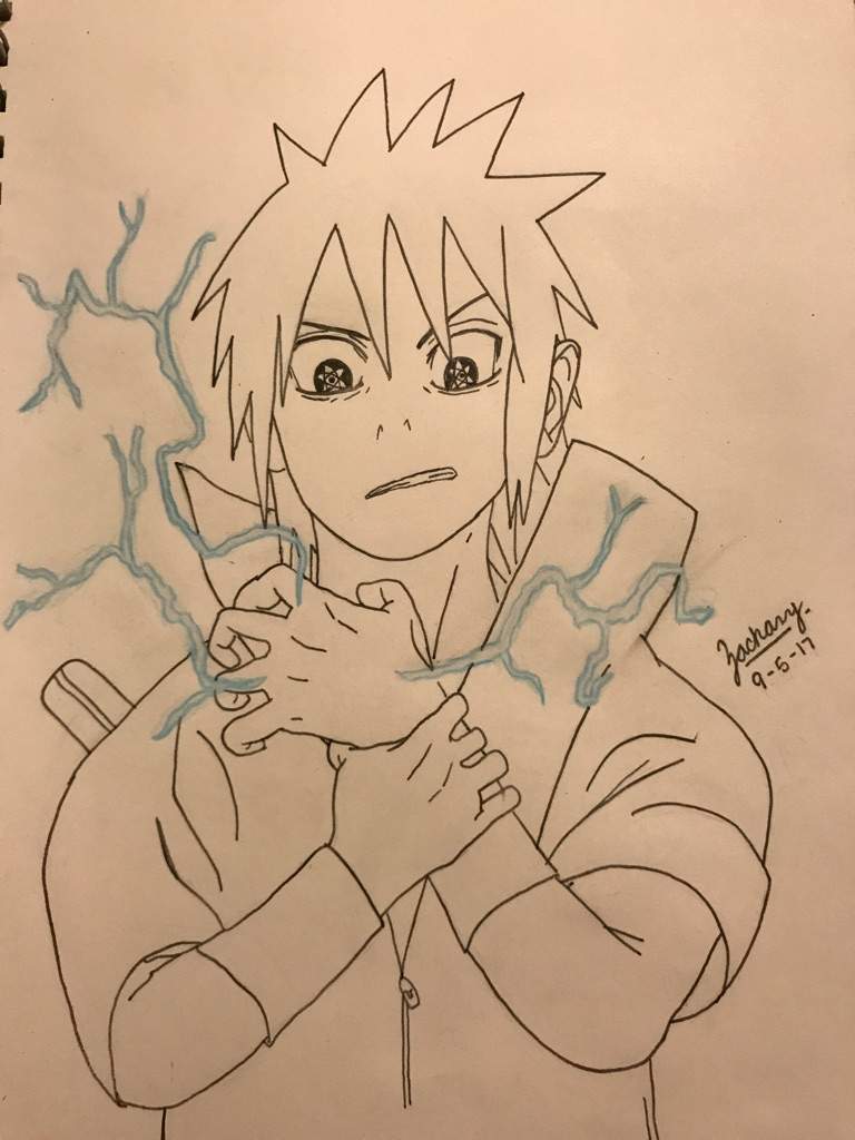Sasuke Chidori Drawing Naruto Amino