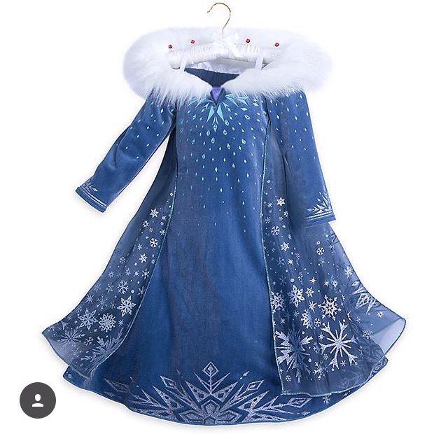 vestido elsa disney store