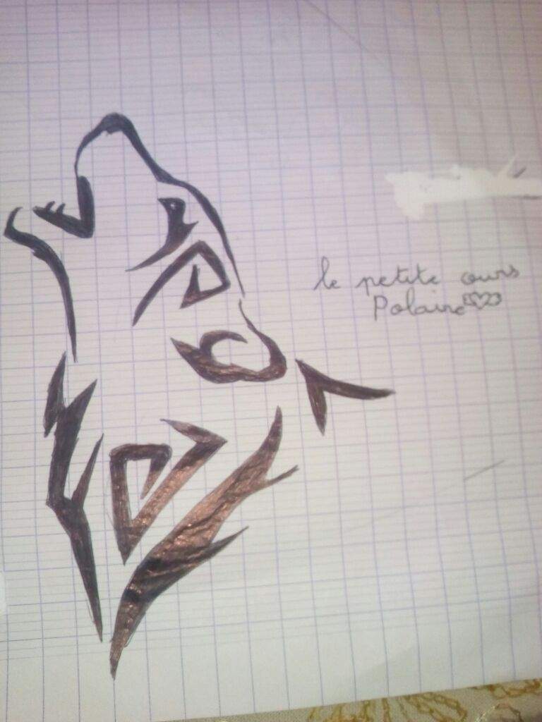 Mon Dessin Loup Tribal Anime Et Manga Amino