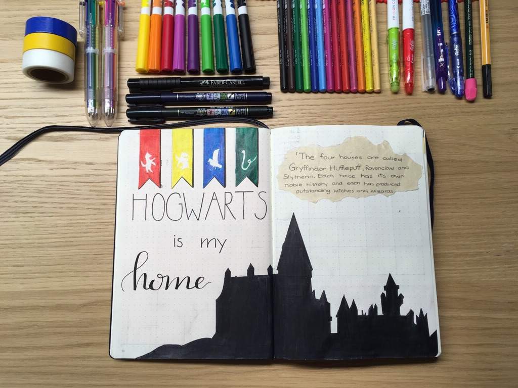 Harry Potter inspired Bullet Journal Layout! | Harry Potter Amino