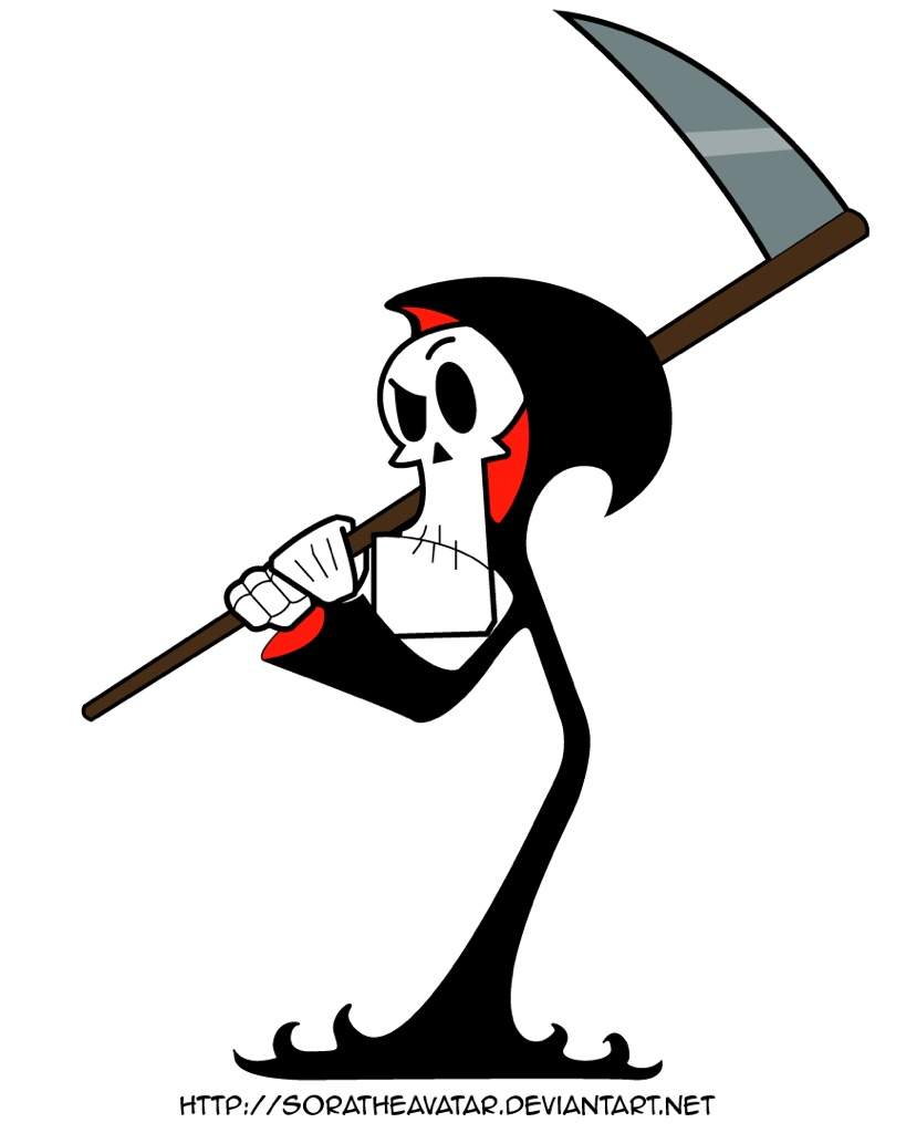 grim reaper cartoon trasnaprent