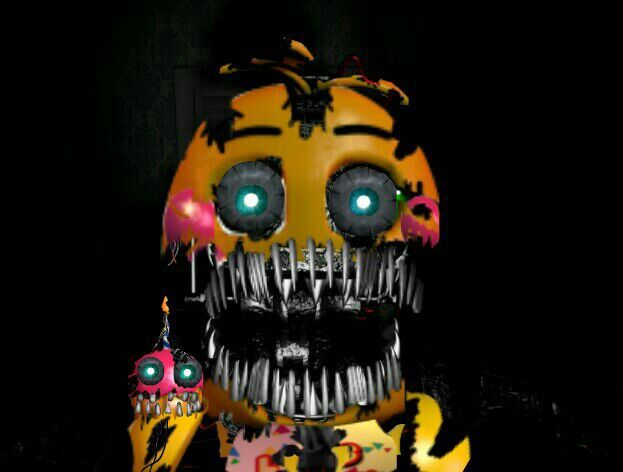 fnaf nightmare toy chica