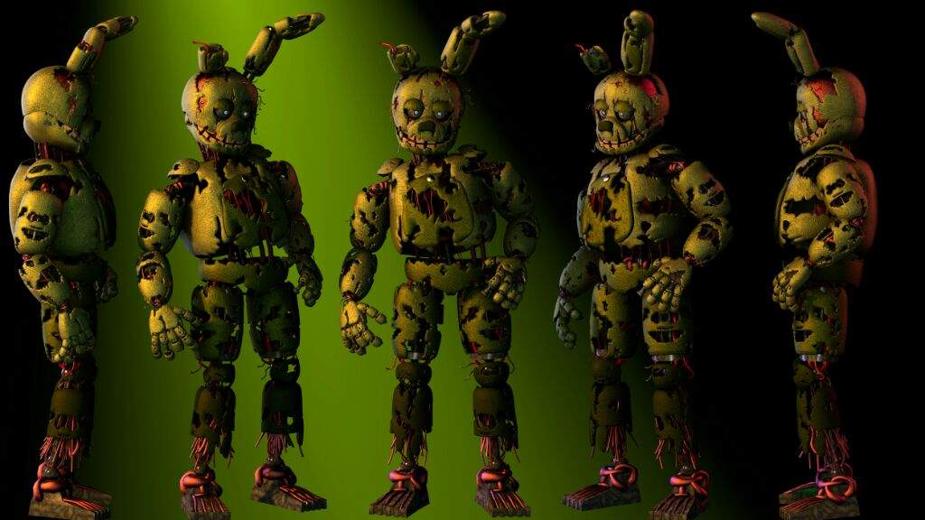 2x Springtrap SFM Model V4 | Five Nights At Freddy's Amino