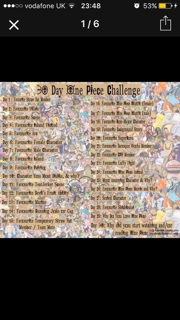 Op 30 Day Challenge Day 9 Of 30 One Piece Amino