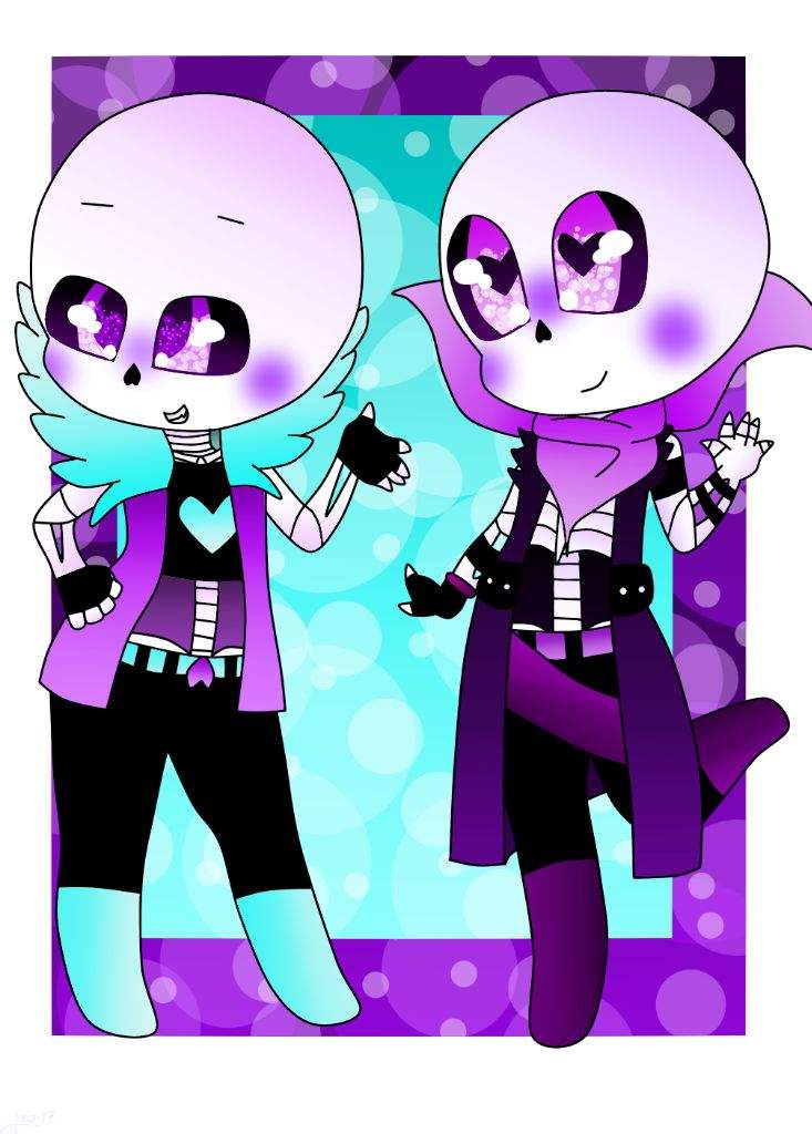 💜Underlust and Swaplust Sans in Chibi~Style💜 | Gaming Arts Amino Amino