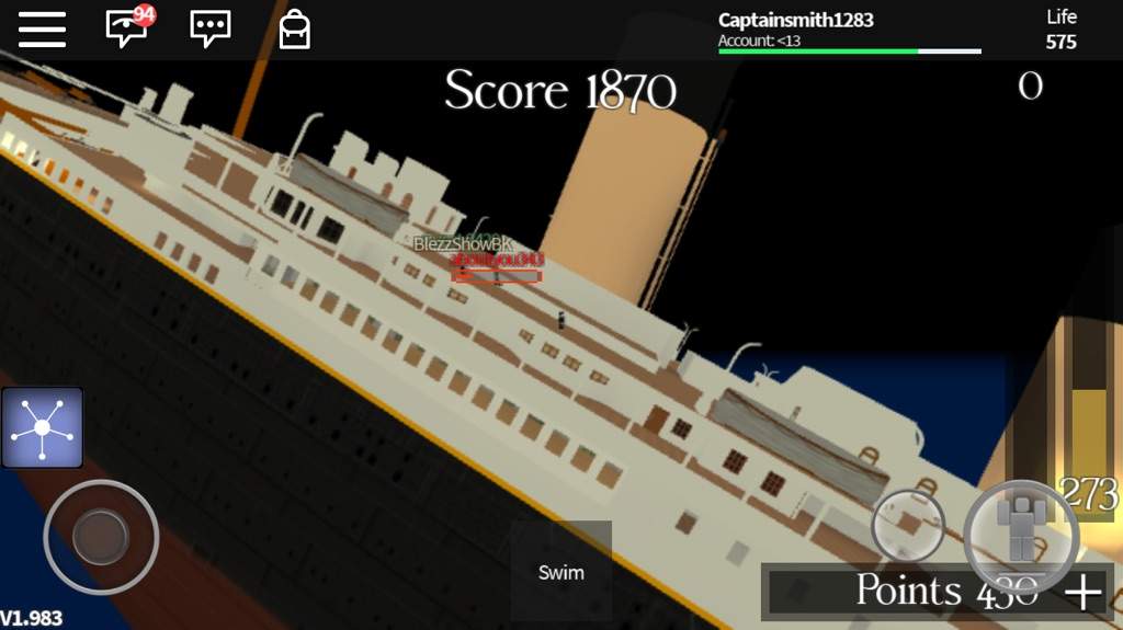 Roblox Titanic How To Get The Points