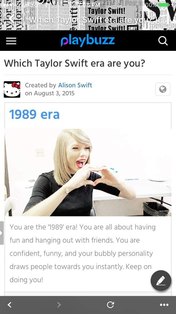 Which Taylor Swift era are you? Swifties Amino
