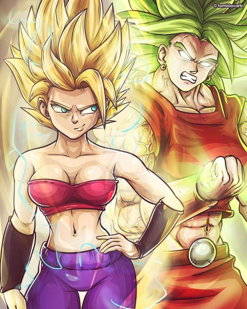 Goku and Kuririn. 