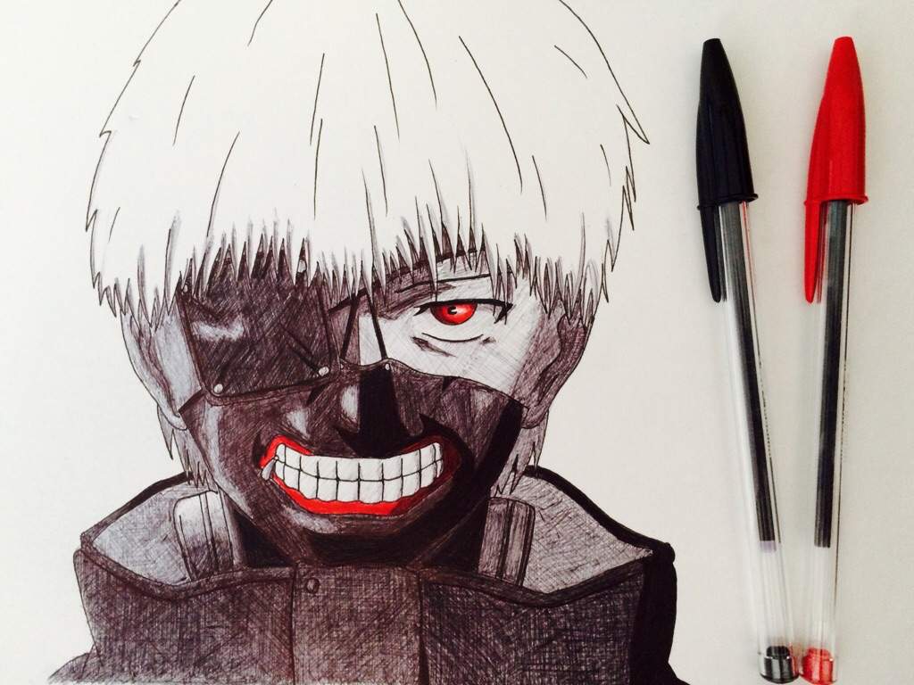 Dessin Kaneki Avec Mes Stylos Bic La Cité Des Arts Amino