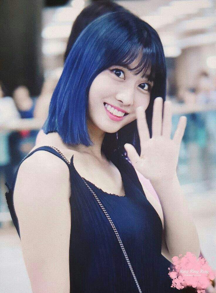 Adorable Momo in her different hairstyle and hair color.