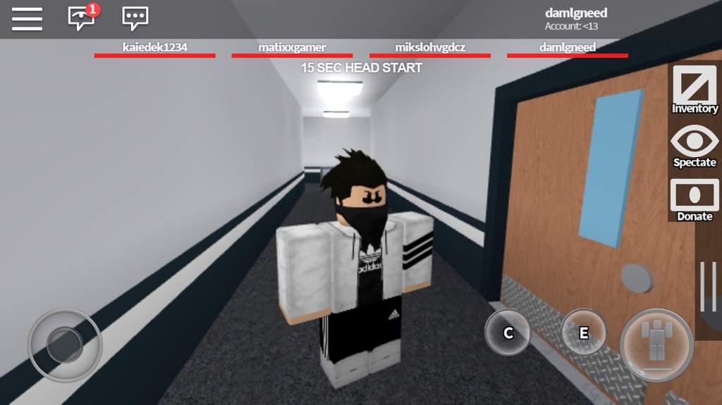 Playing A Roynd Of Flee The Facility Roblox Amino - 1234 roblox id