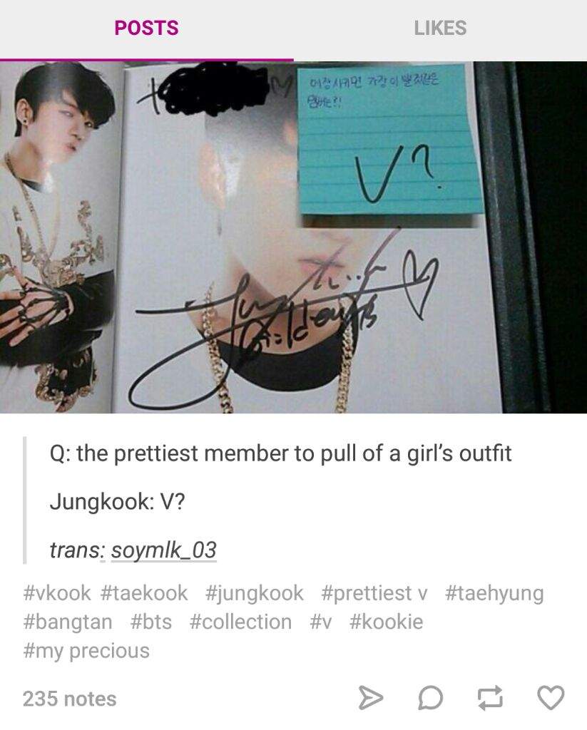 Jungkook Thinks V Is Most Handsome V K O O K Amino