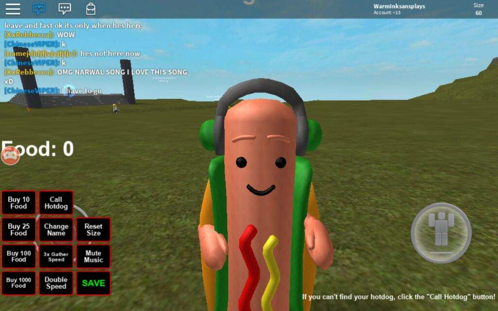 roblox hot dog avatar