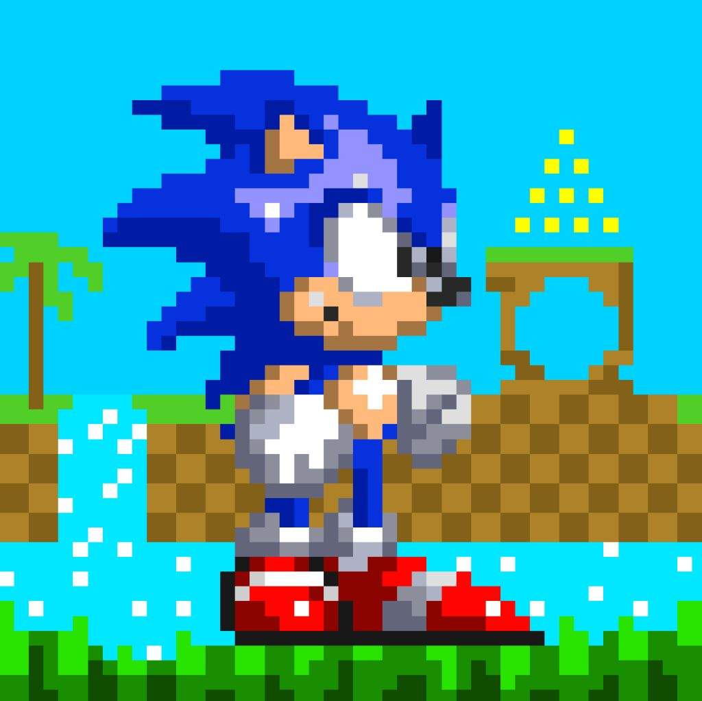 Sonic The Hedgehog Pixelart Animation Character Game Design Images