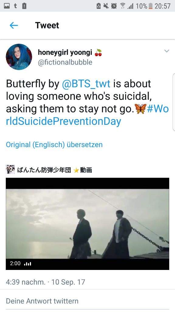 Butterfly On Worldsuicidepreventionday Army S Amino