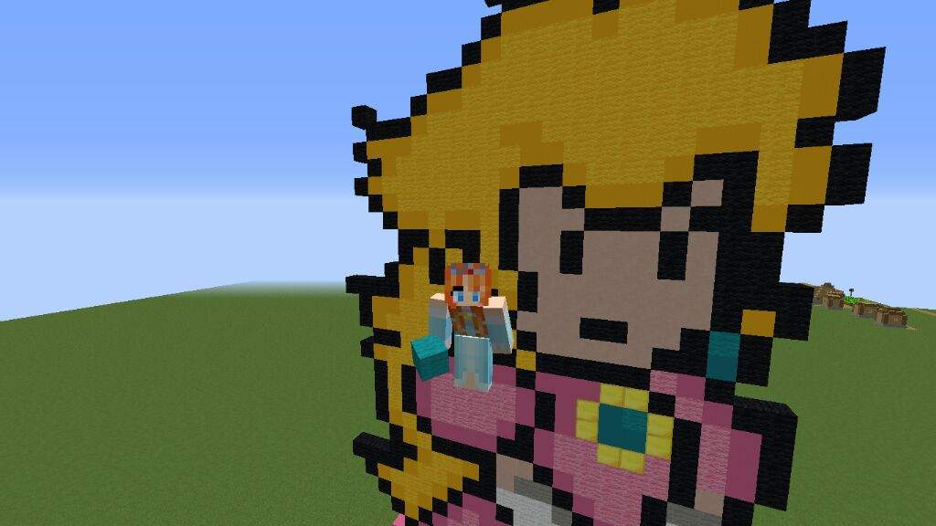 Princess Peach Pixel Art Paws 4 Minecraft Amino