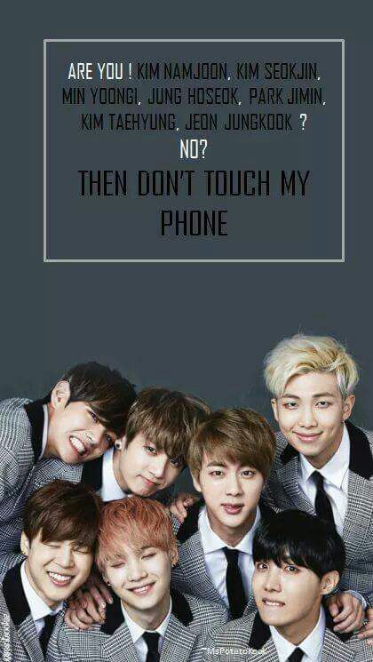 Dont Touch My Phone Bts Wallpaper Hd - Blackpink Wallpaper