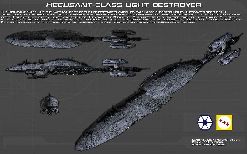 Recusant-Class Light Destroyer | Wiki | Warfare Roleplay Amino