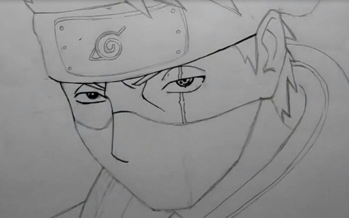 Meu desenho do kakashi mangá | Naruto Shippuden Online Amino