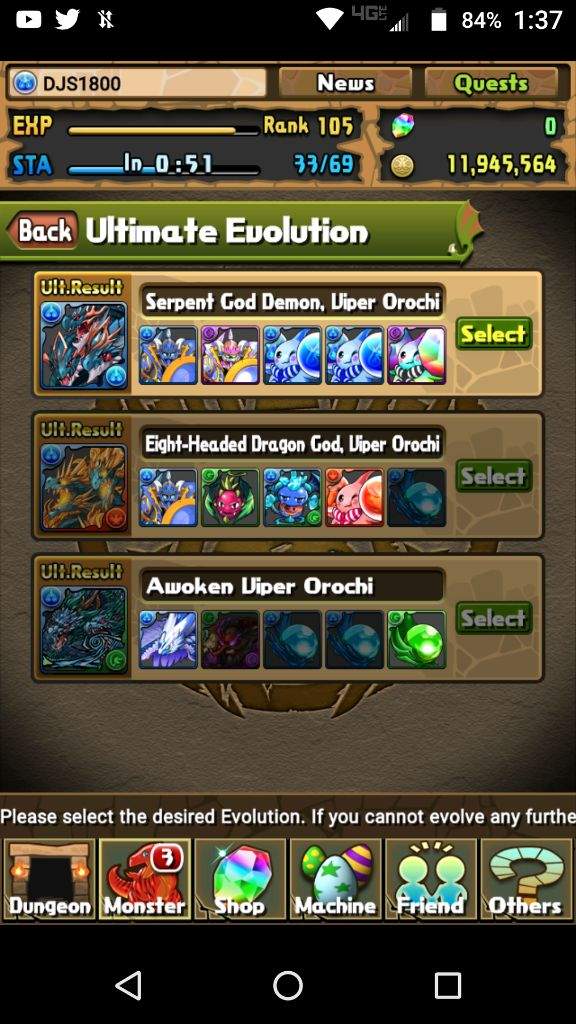 puzzles and dragons evolution