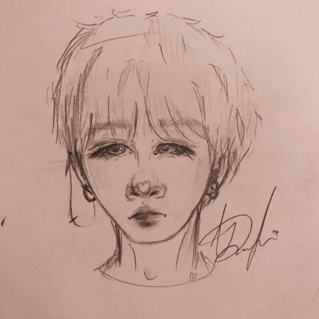 Yoongi sketch [ fanart ] | ARMY's Amino