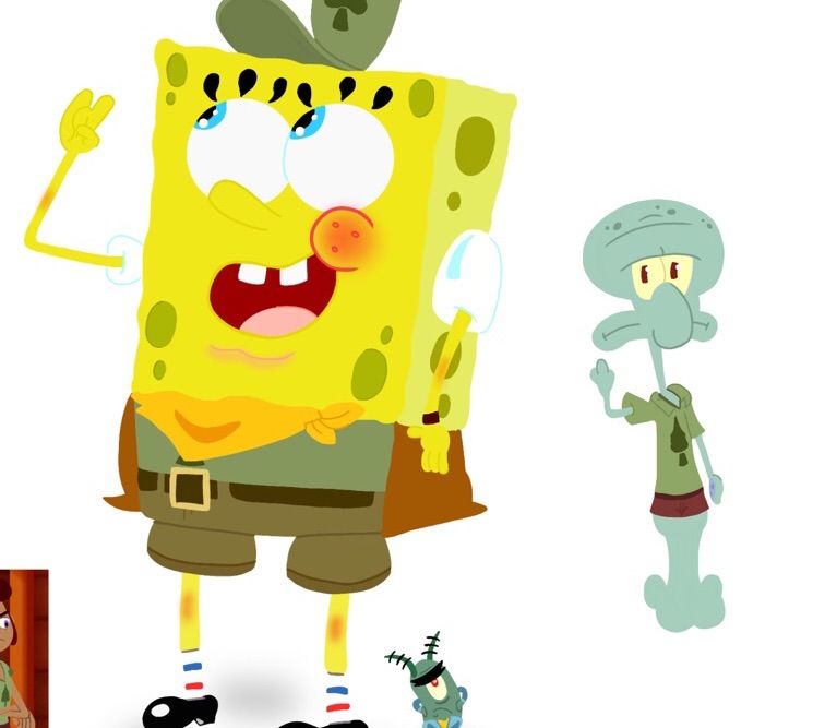 SpongeBob & Camp Camp Mix Art | Cartoon Amino