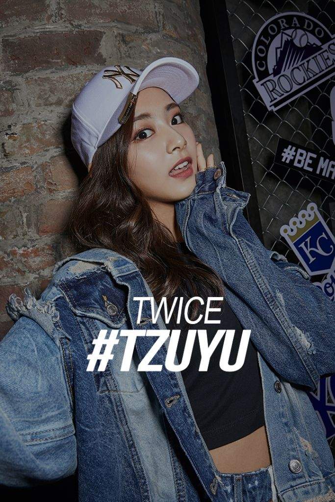 Mlb X Twice Tzuyu Full Cut Cr Twiceglobal Twice 트와이스 ㅤ Amino